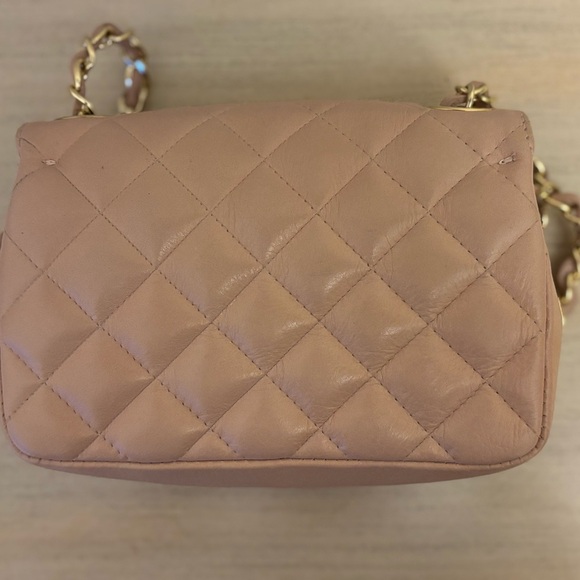 Quilted Pink Crossbody Bag (100% LEATHER) - Picture 9 of 9